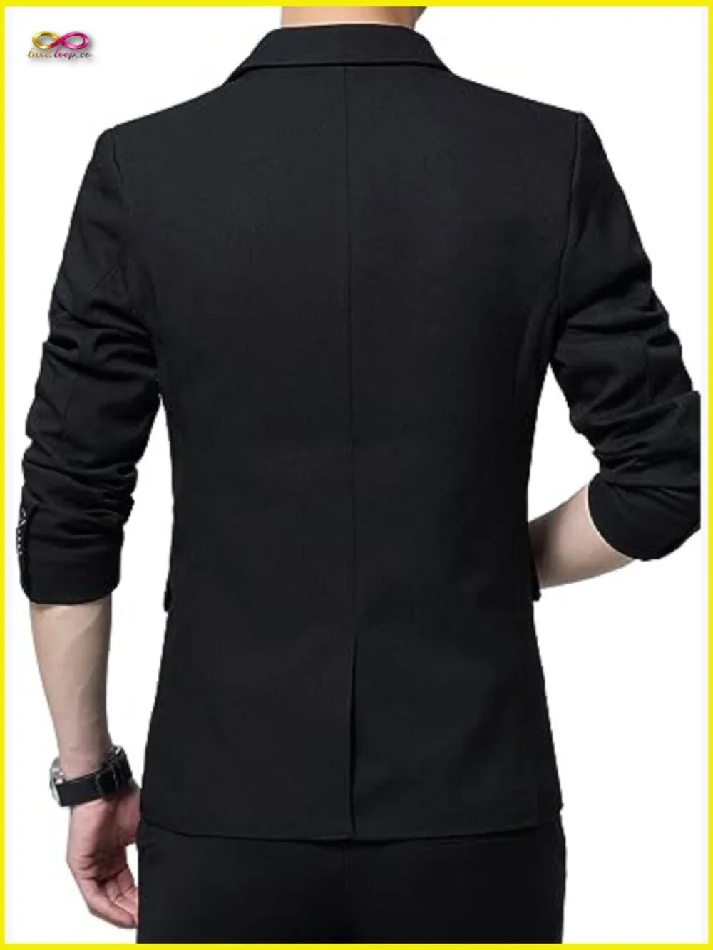 Slim Fit One Button Casual Blazer Jacket Modern Classic Lightweight Polyester